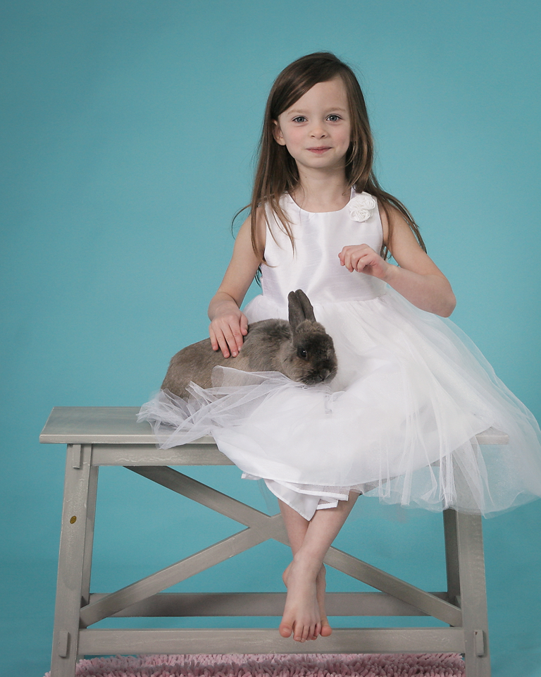 easter photos with real bunnies