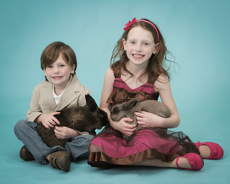 easter photos with real bunnies